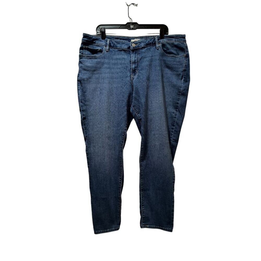 Levis 711 Skinny Jeans Women’s 24W Blue Stretch Denim (40x28.5)
